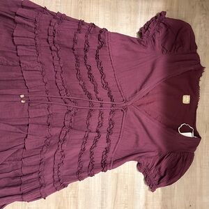 Free People Purple Mini Dress